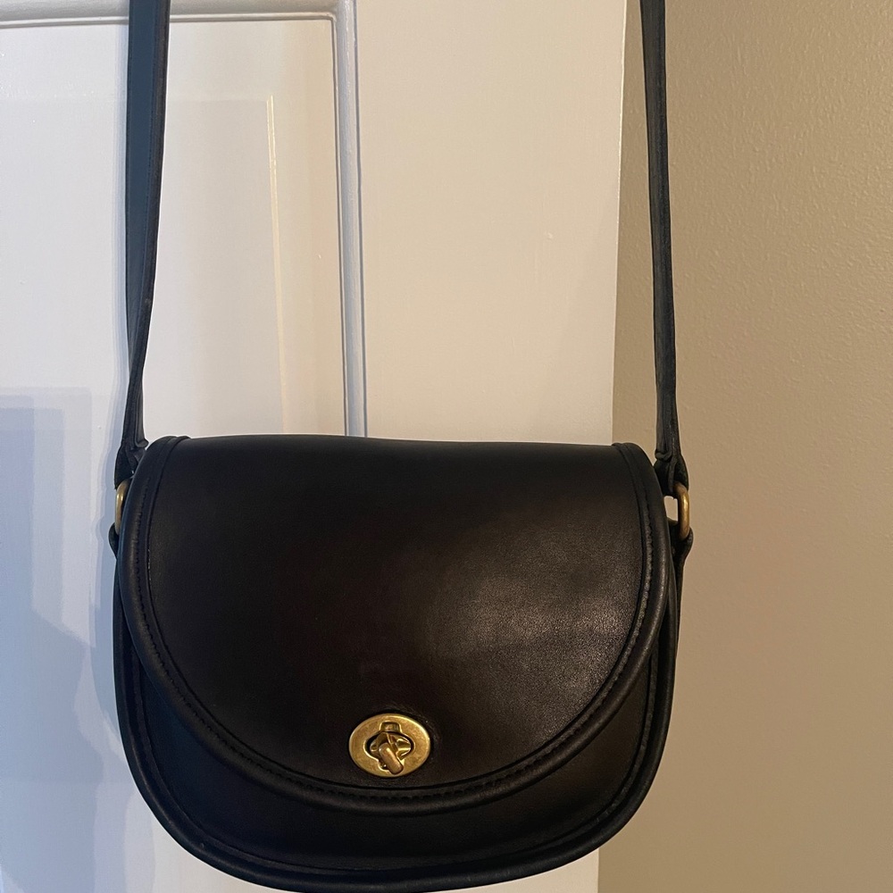 COACH Watson  Smooth Leather Small Flap Crossbody Bag USA VTG #9981